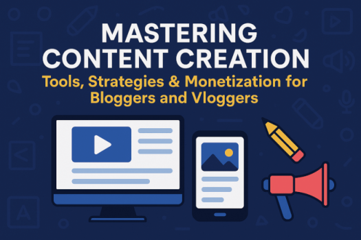 Mastering Content Creation: Tools, Strategies & Monetization for Bloggers and Vloggers thumbnail