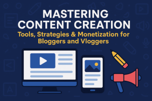 Mastering Content Creation: Tools, Strategies & Monetization for Bloggers and Vloggers borítókép